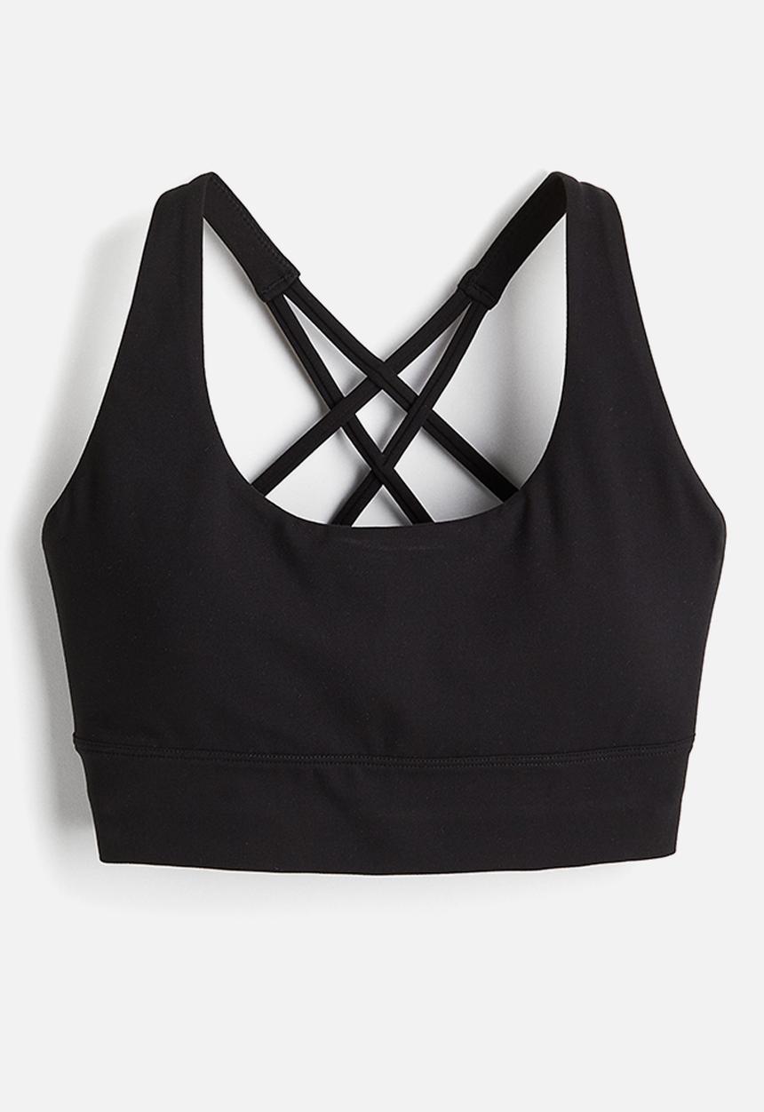 H&M - Medium support sports bra with softmove™ - black