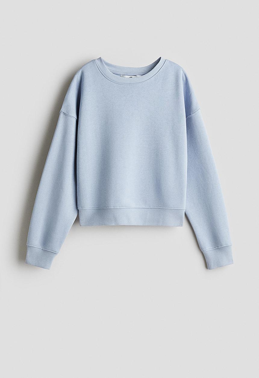 H&M - Crew-neck sweatshirt - light blue 