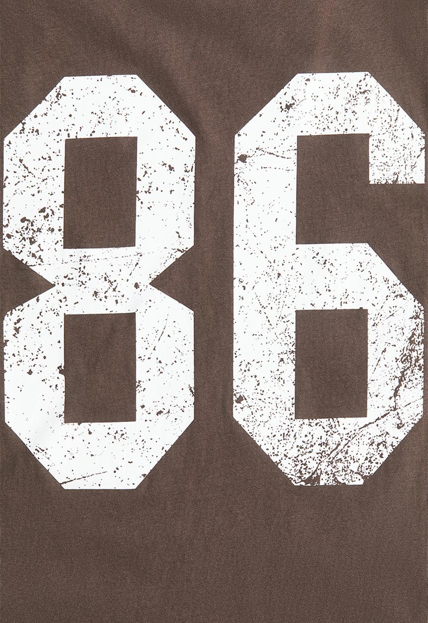 H&M - Oversized printed t-shirt - brown 86