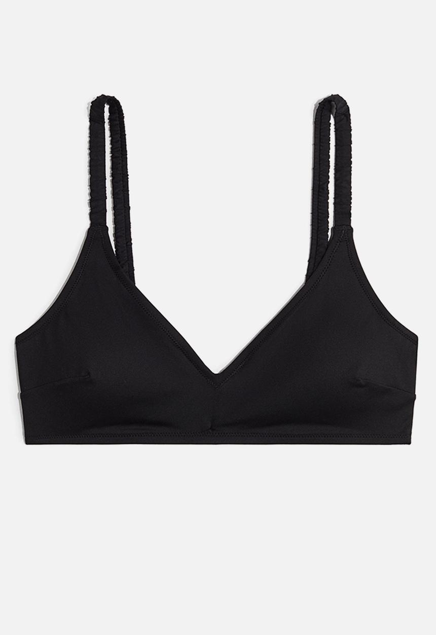 H&M - Padded triangle bikini top - black