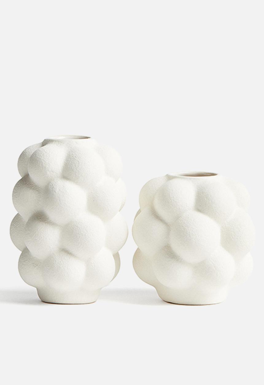 H&M - 2-pack mini stoneware vases - white