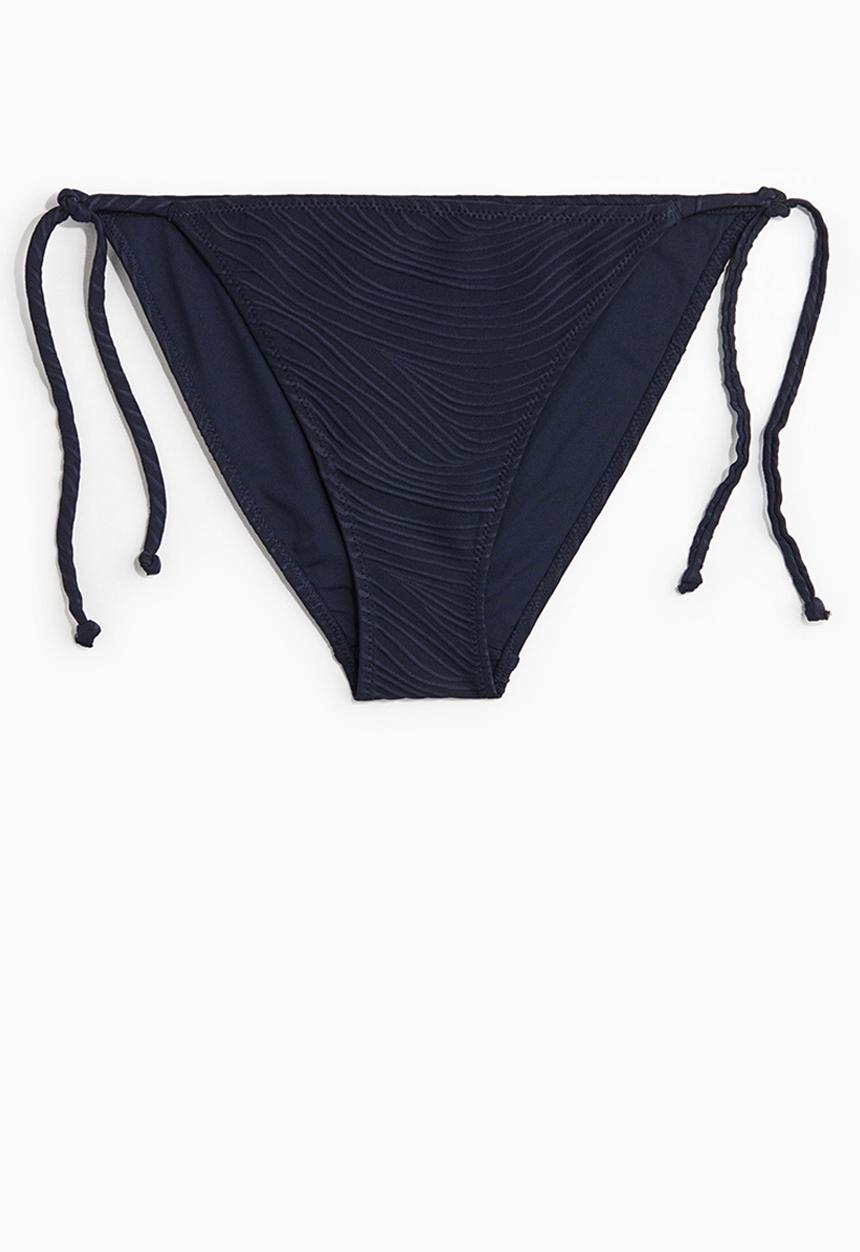 H&M - Tie tanga bikini bottoms - navy blue