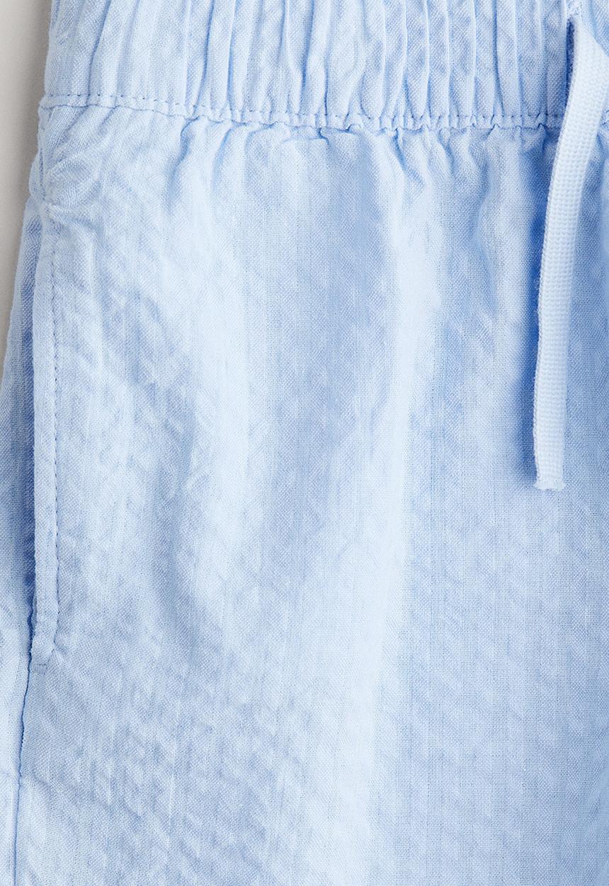 H&M - Cotton seersucker shorts - light blue