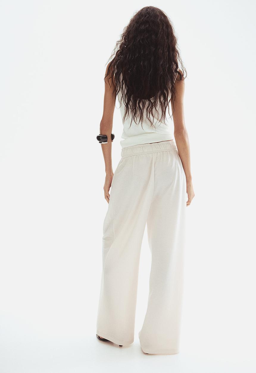 H&M - Pull-on trousers - cream