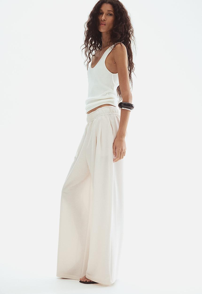 H&M - Pull-on trousers - cream