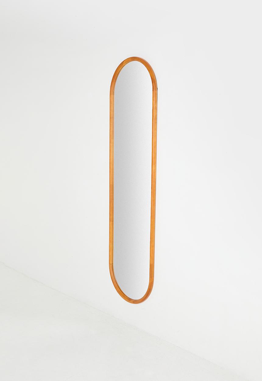 Sixth Floor - Wooden Pill Full Length Mirror - Natural