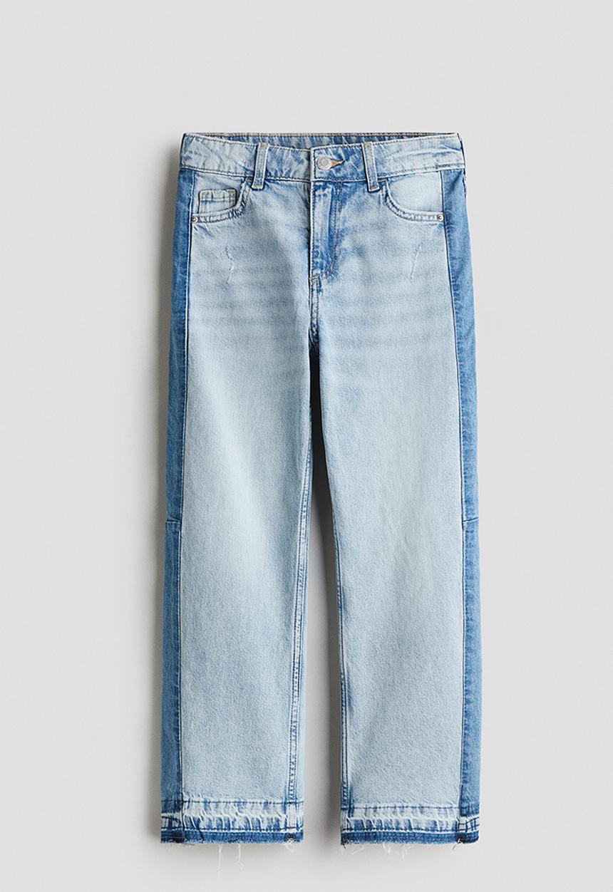 H&M - Baggy fit bootcut leg jeans - light denim blue