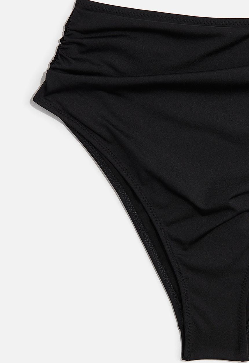 H&M - High waist cheeky bikini bottoms - black