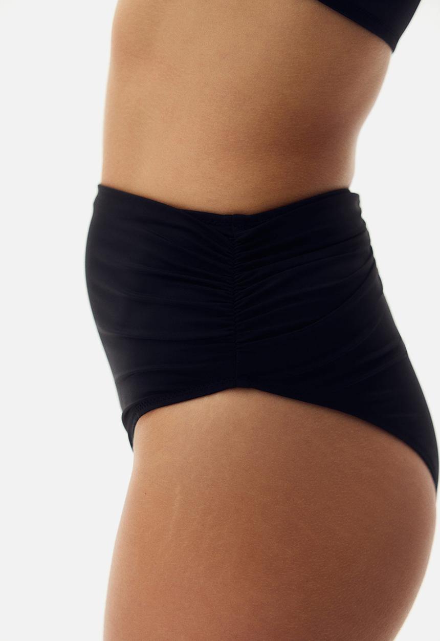 H&M - High waist cheeky bikini bottoms - black