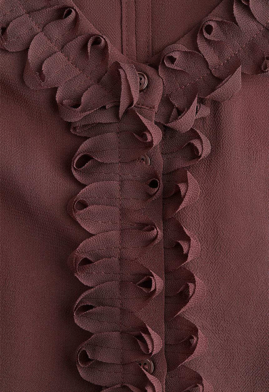 H&M - Crêpe blouse - burgundy