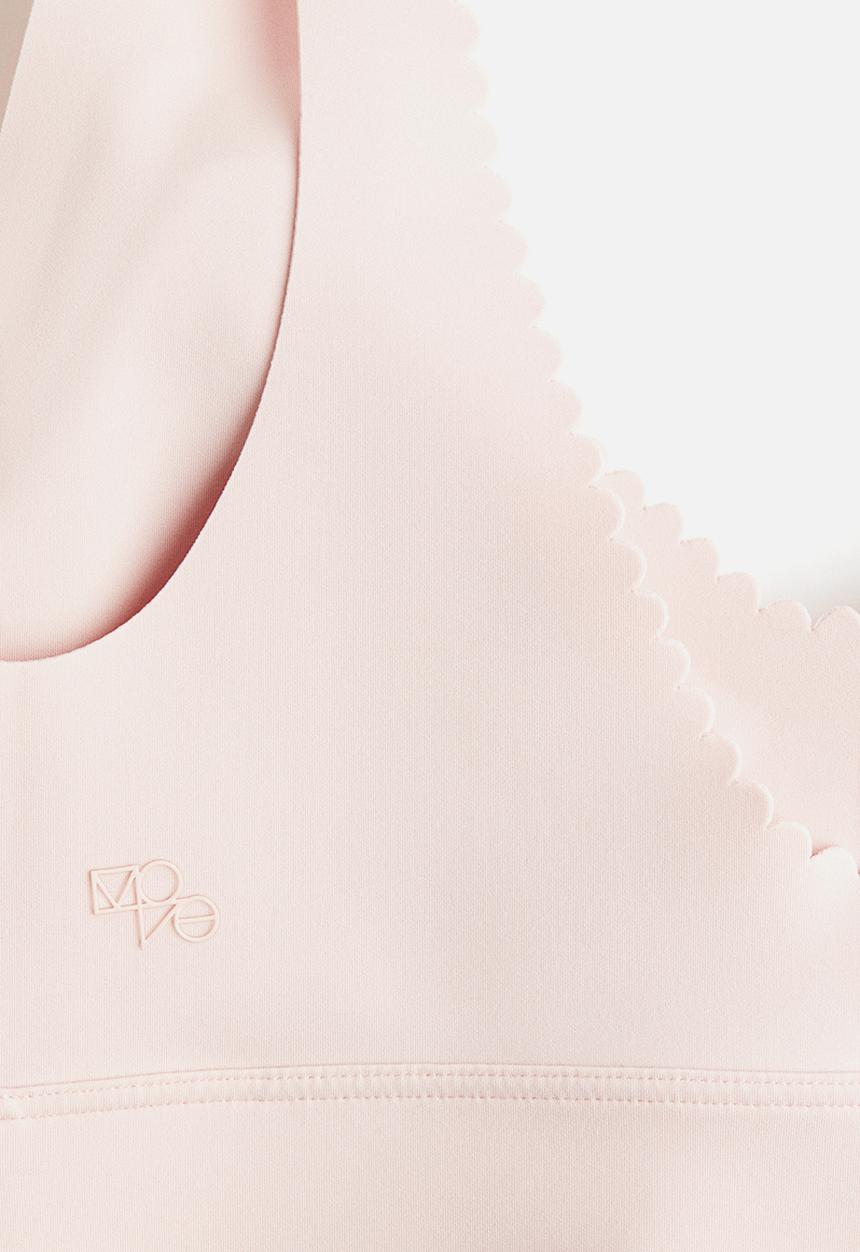 H&M - Medium support sports bra with softmove™ - soft pink