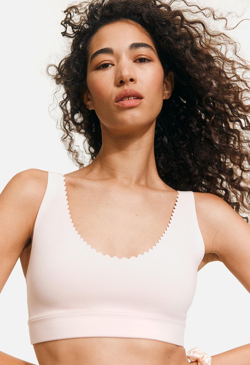 H&M - Medium support sports bra with softmove™ - soft pink