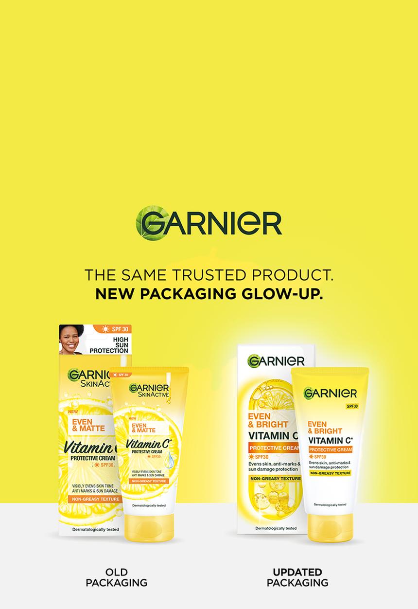 Garnier - Even & Bright Vitamin C Protection Day Cream Moisturizer SPF30 50ml