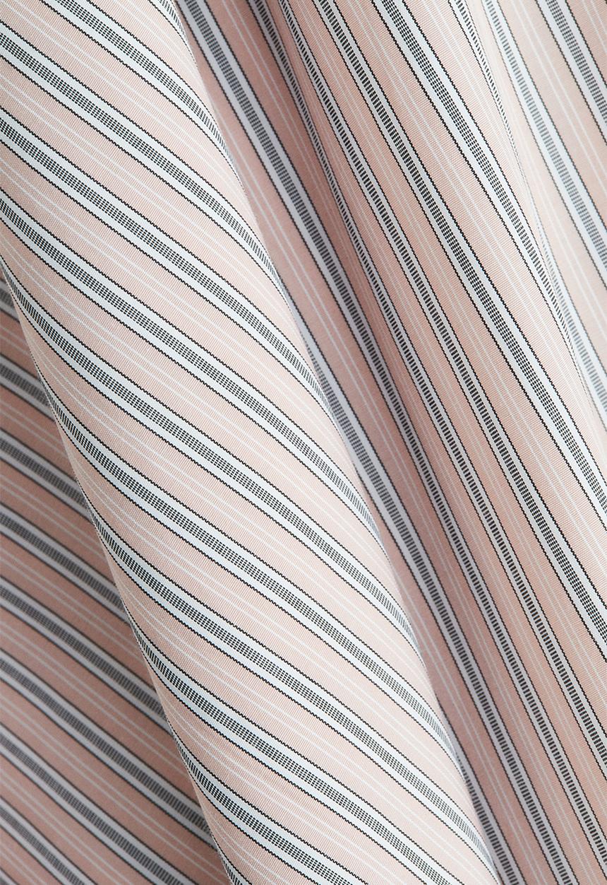 H&M - Jacquard-weave skirt - powder pink striped