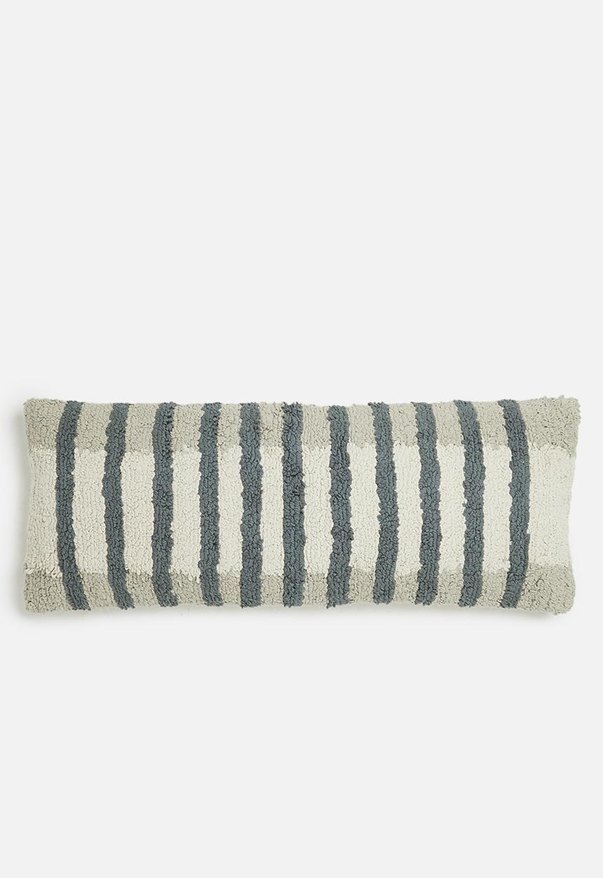 Sixth Floor - Fig cushion with inner - blue & neutral