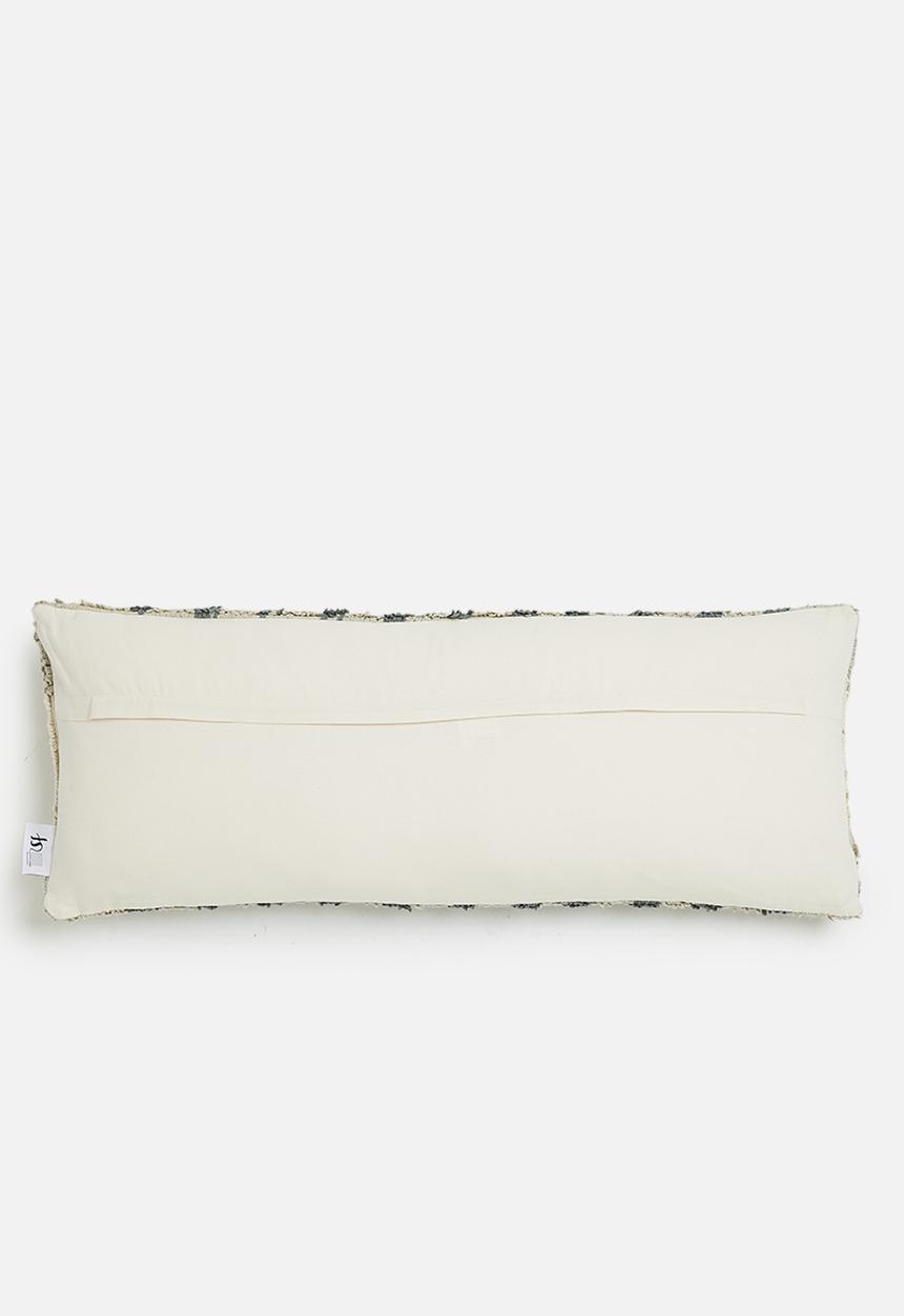 Sixth Floor - Fig cushion with inner - blue & neutral
