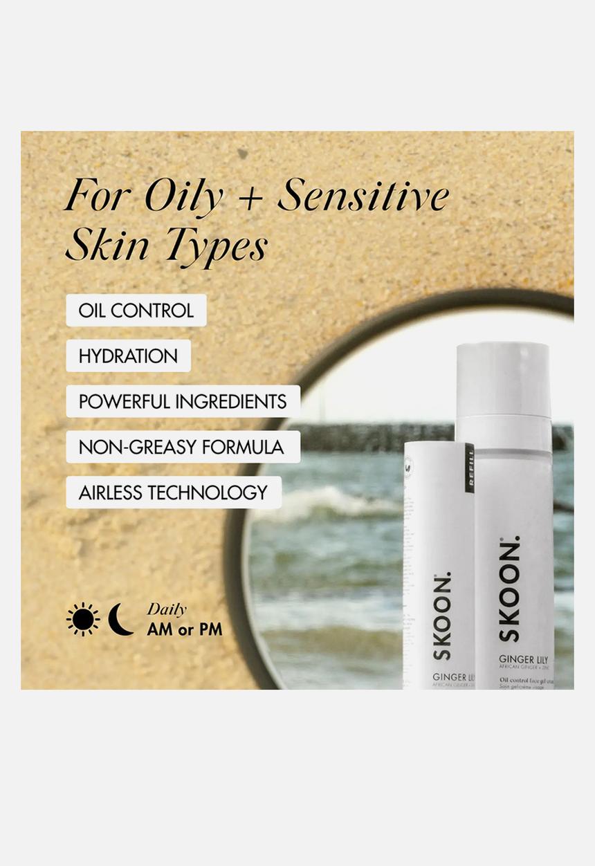 SKOON. - GINGER LILY Oil control face gel-cream REFILL - 50ml