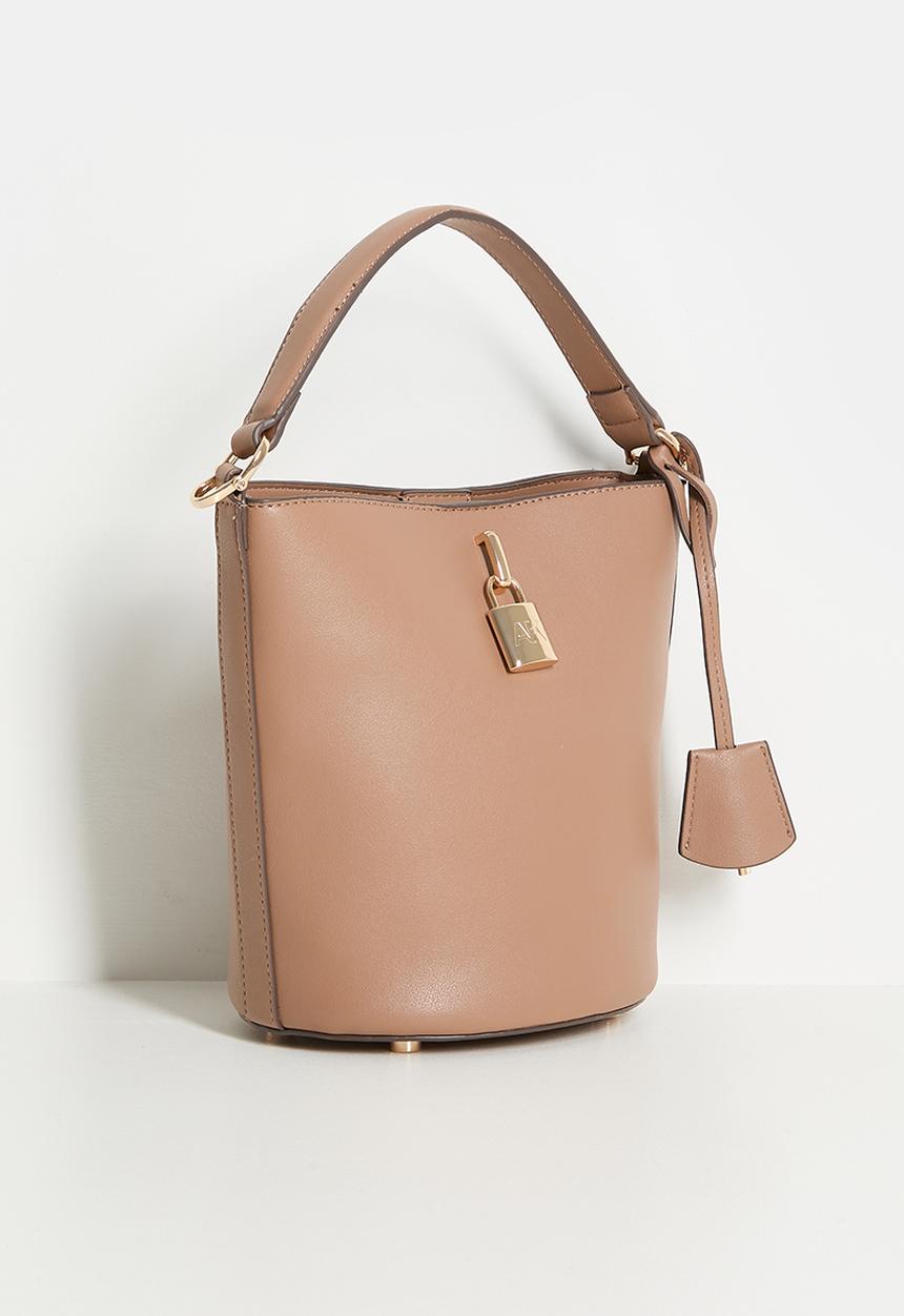 Anne Klein - Exclusive Small Bucket With Detachable Strap Bag - Mocha