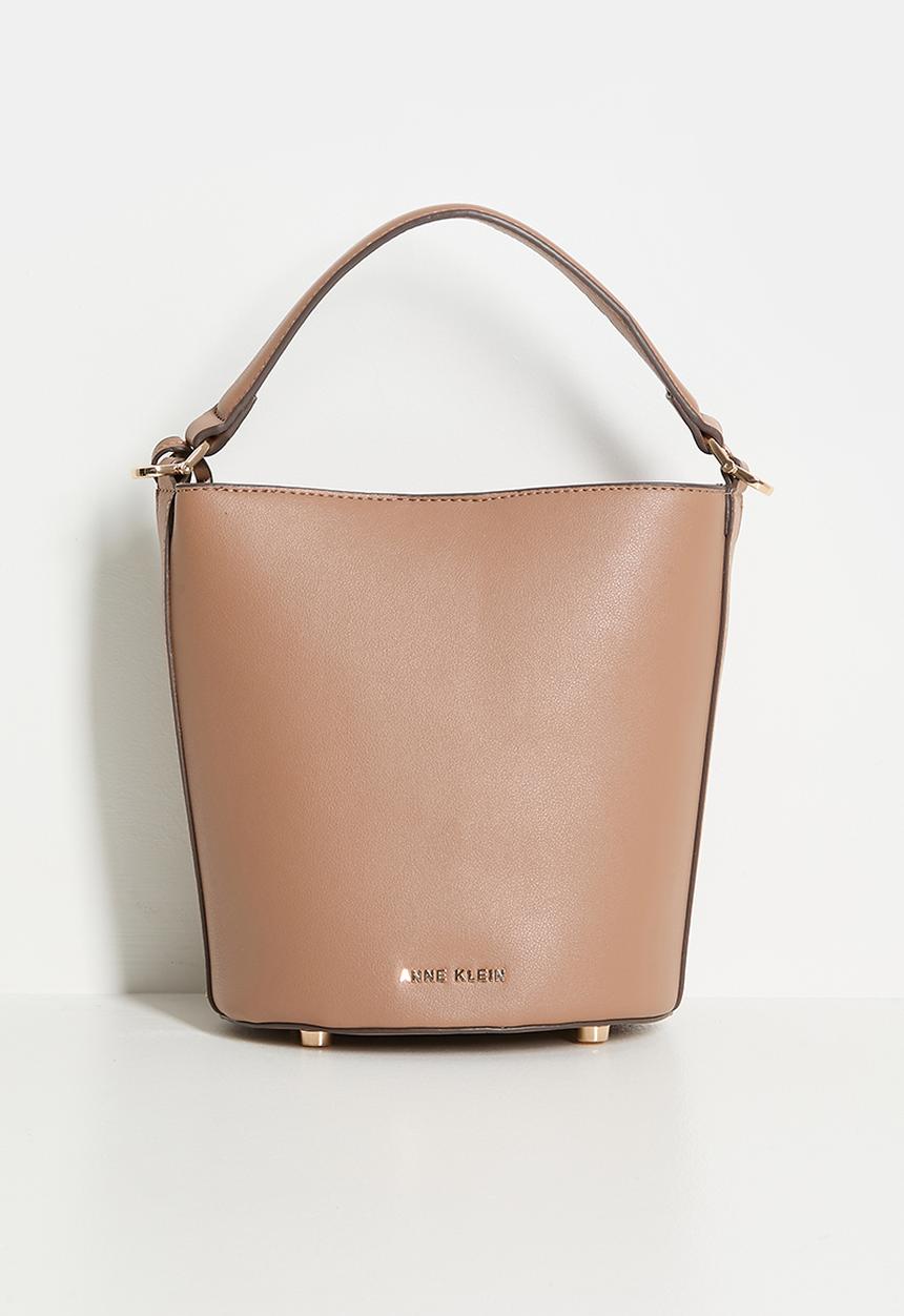 Anne Klein - Exclusive Small Bucket With Detachable Strap Bag - Mocha