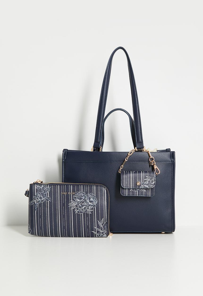 Anne Klein - Exclusive Double Handle Bonded Tote Bag - blue