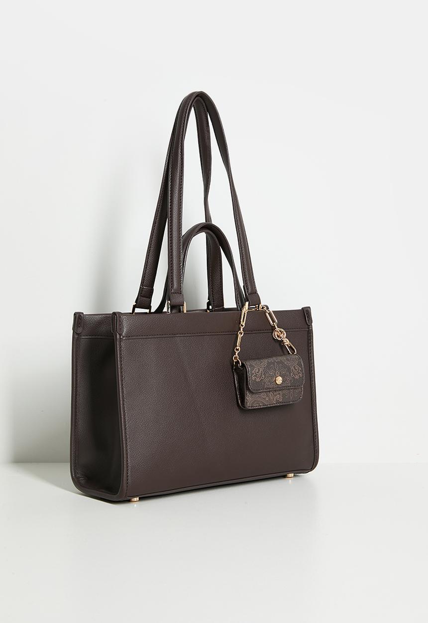 Anne Klein - Exclusive Double Handle Bonded Tote Bag - Espresso