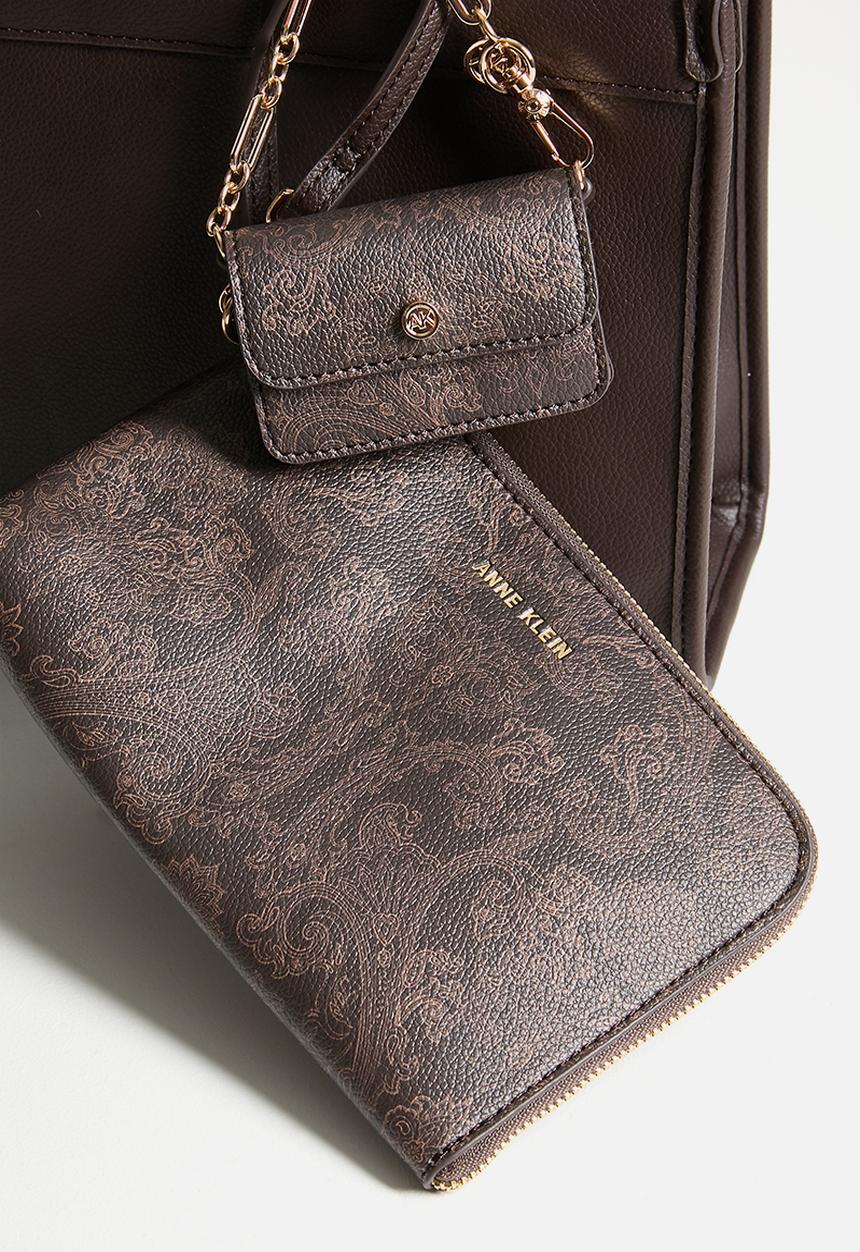 Anne Klein - Exclusive Double Handle Bonded Tote Bag - Espresso