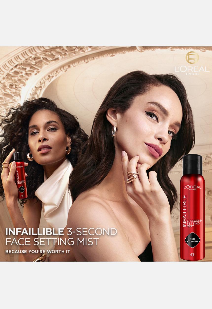 L'Oreal Paris - Infaillible 3-Second Setting Mist Setting Spray Jumbo Size - 150ml