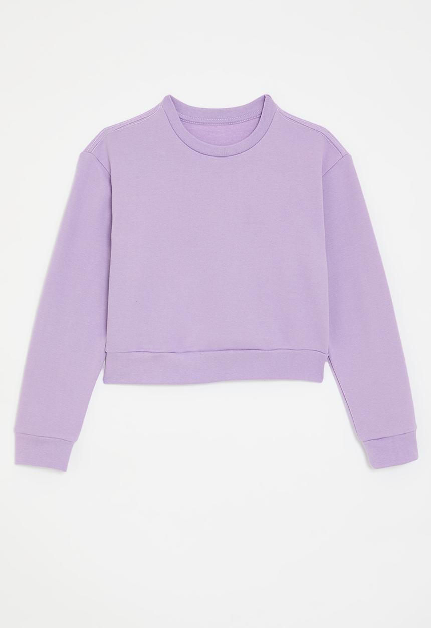 Pop Candy - Cropped sweatshirt - pale purple