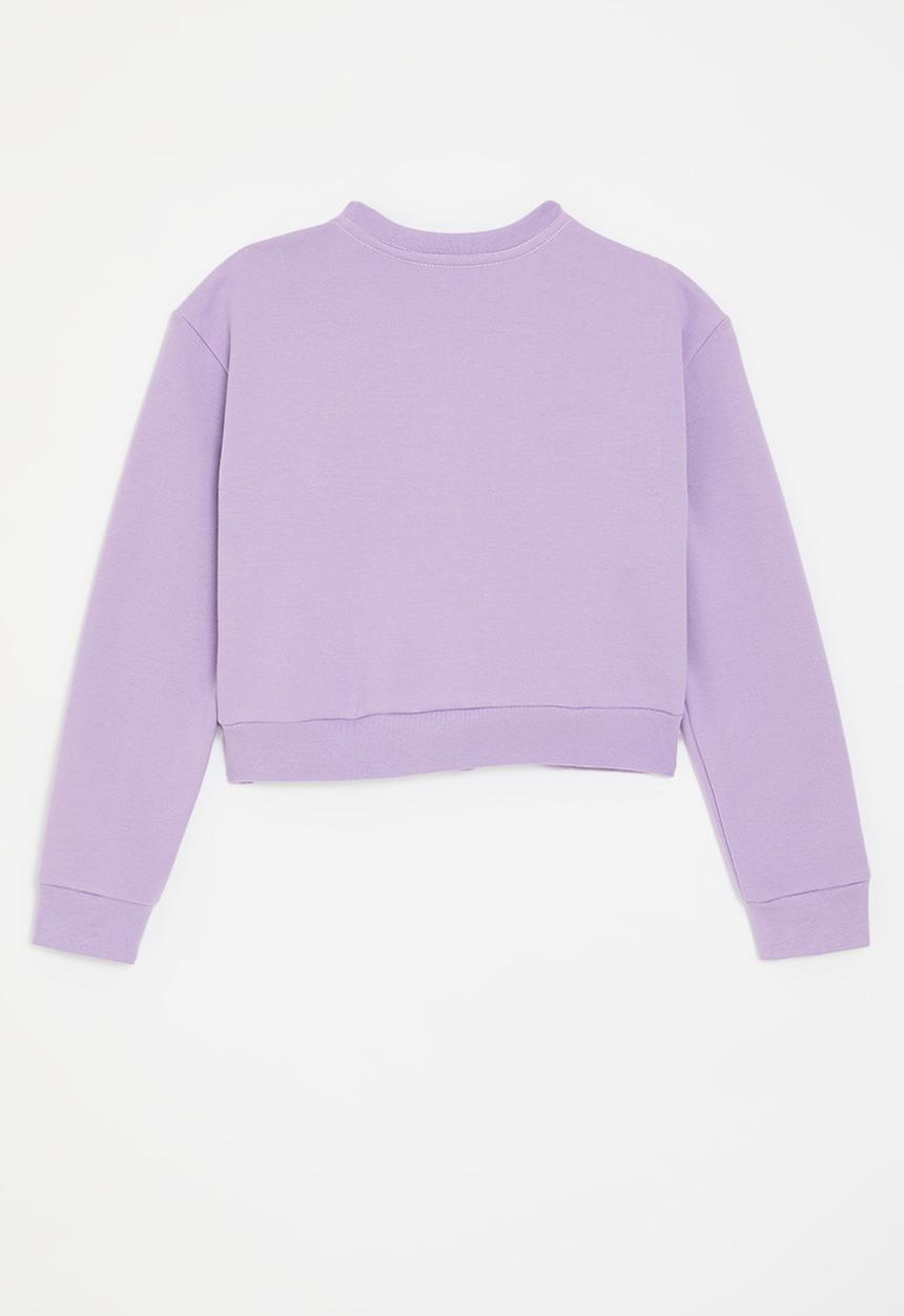 Pop Candy - Cropped sweatshirt - pale purple