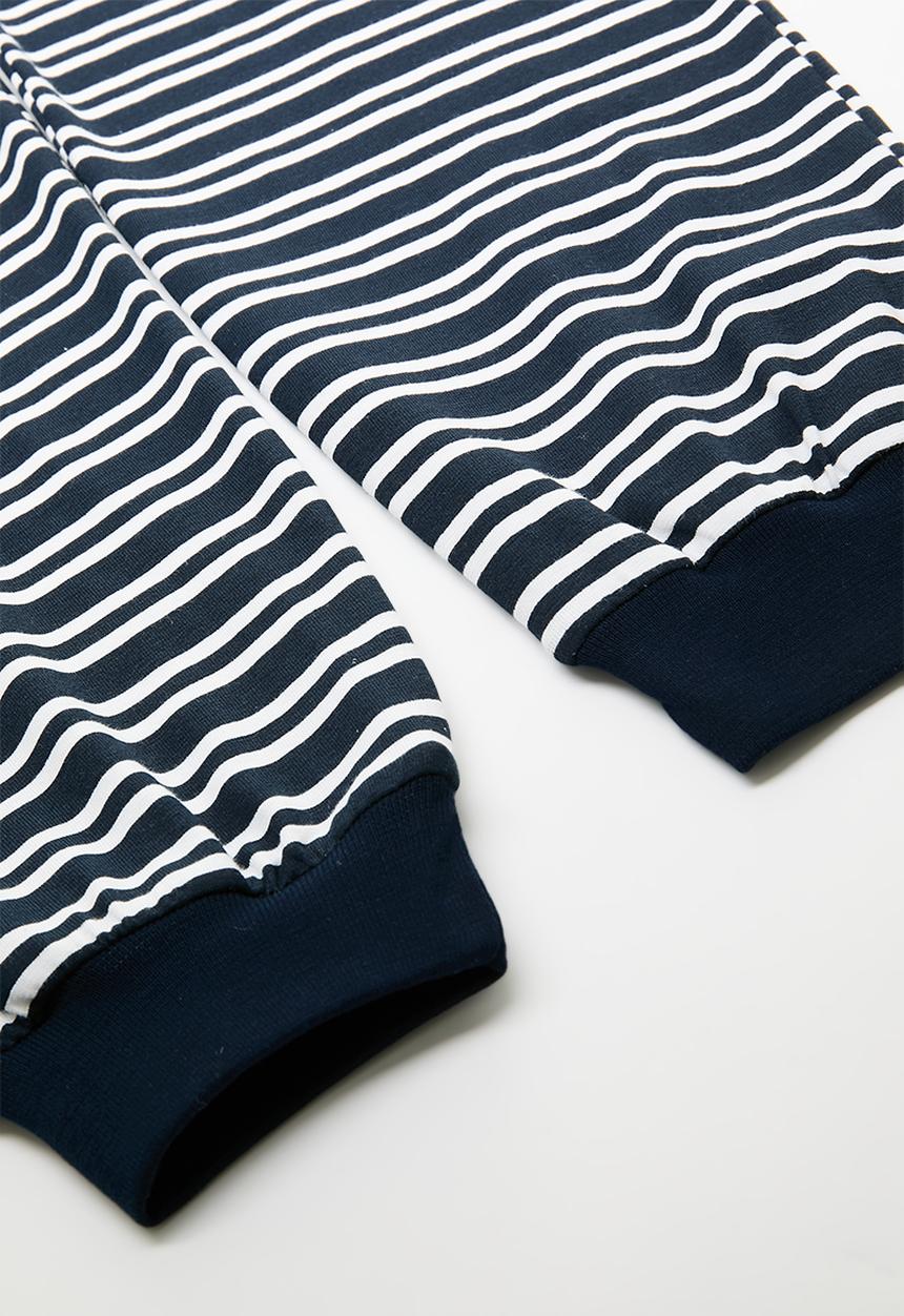 Pop Candy - Pj set - dark navy/dark navy stripe