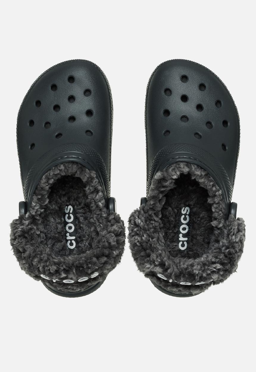 Crocs - Classic fleece lined clog clog - black