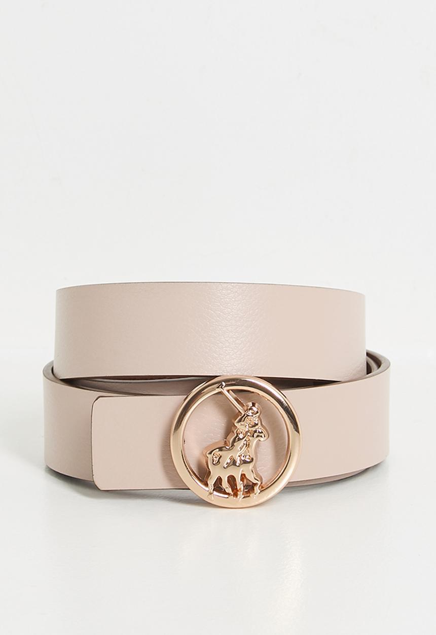 POLO - Andrea belt - tan &  stone