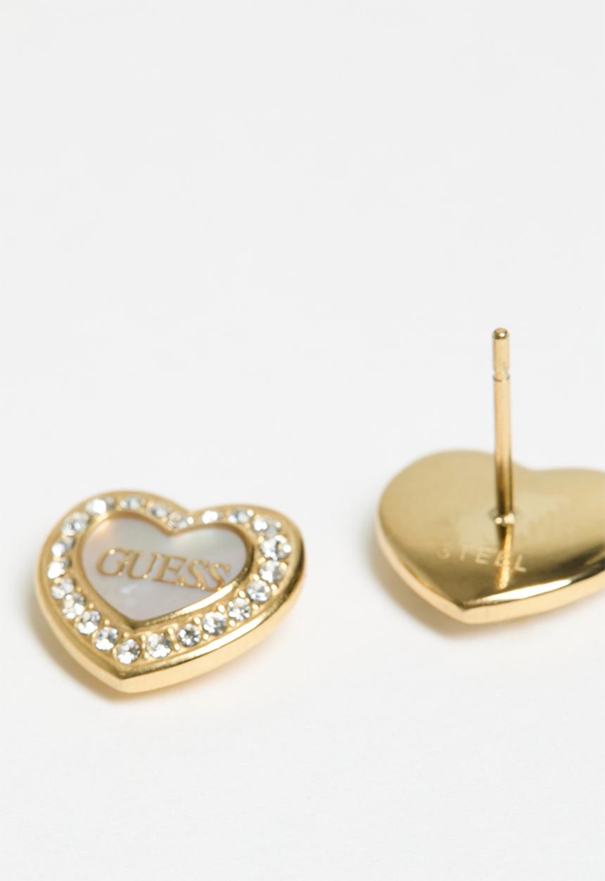 GUESS - Amami Mop And Crystals Studs  - Gold