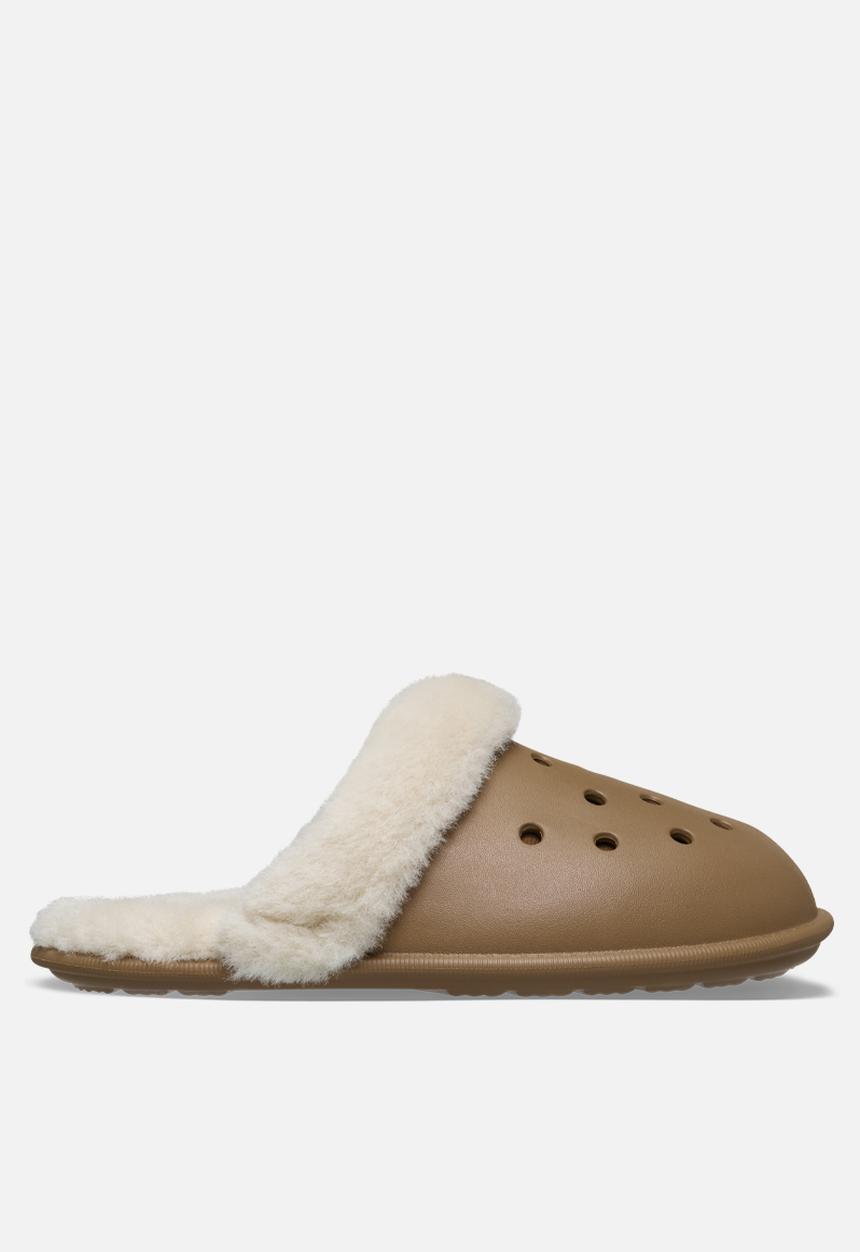 Crocs - Classic fuzz scuff slipper - brown