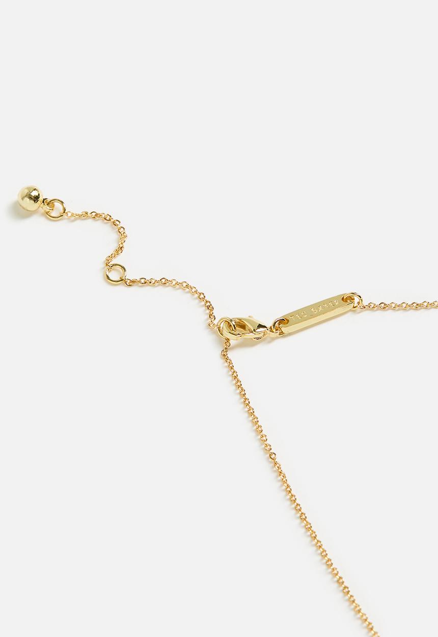Ted Baker - Corah cosmic crystal pendant necklace-gold