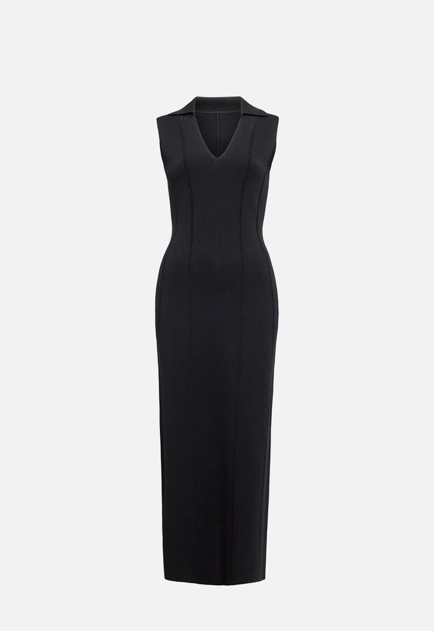 Forever New - Marlowe sculpted midi dress in black