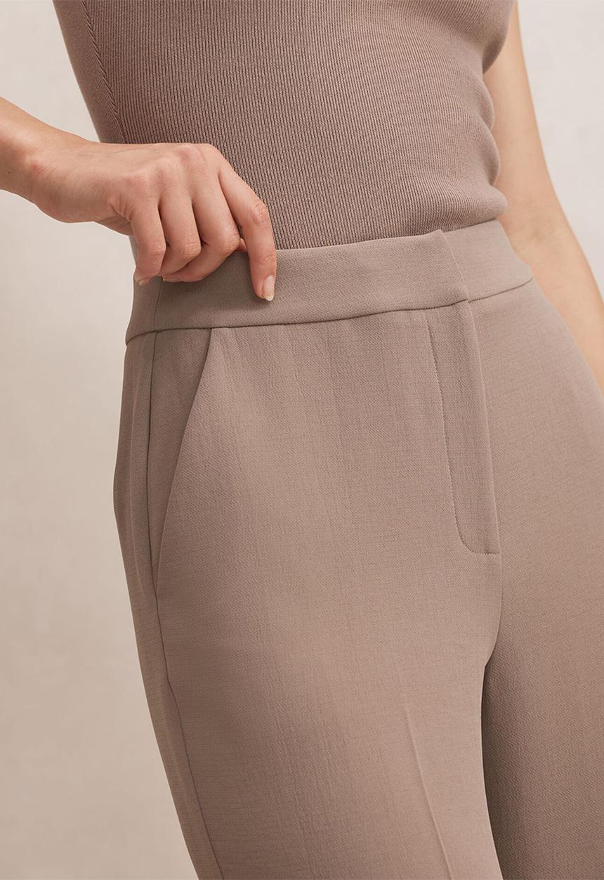 Forever New - Dani straight leg pants in brown taupe suit