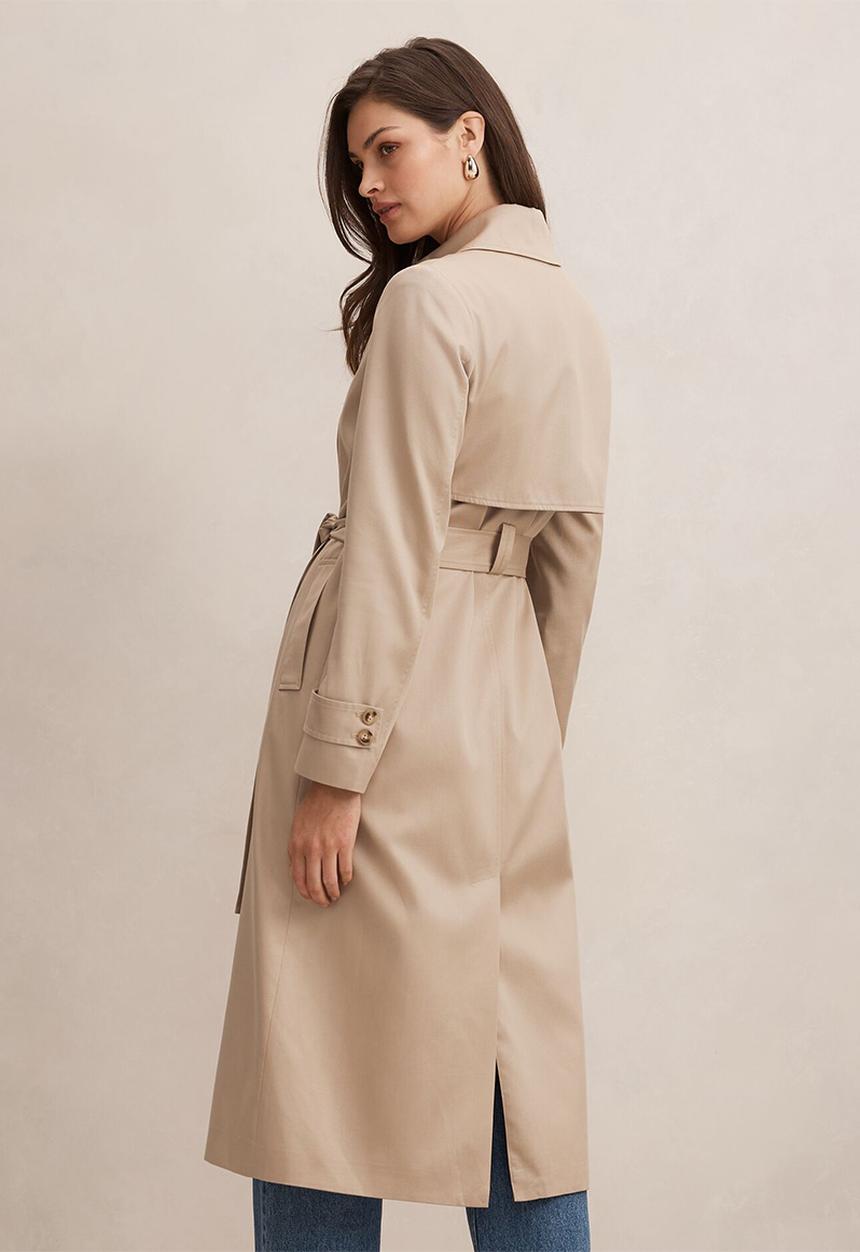 Forever New - Ricky soft trench coat in neutral