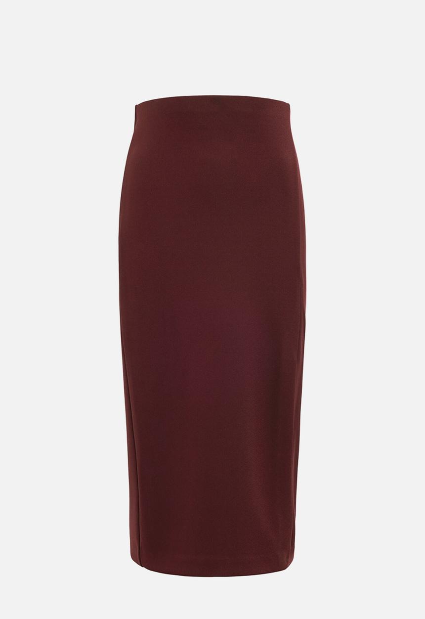 Forever New - Lacey crepe split midi skirt in berry set