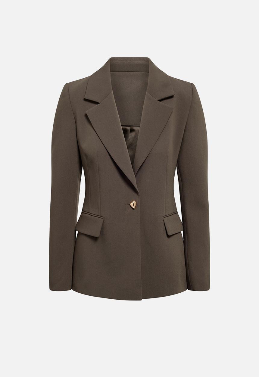Forever New - Victoria single breasted blazer in olive suit