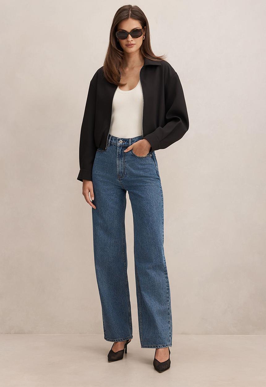 Forever New - Alexia top collar jacket in black