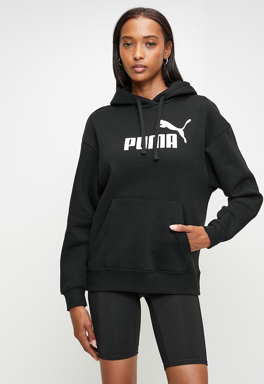 PUMA - Ess No. 1 Logo Comfort Hoodie Fl W - Puma Black