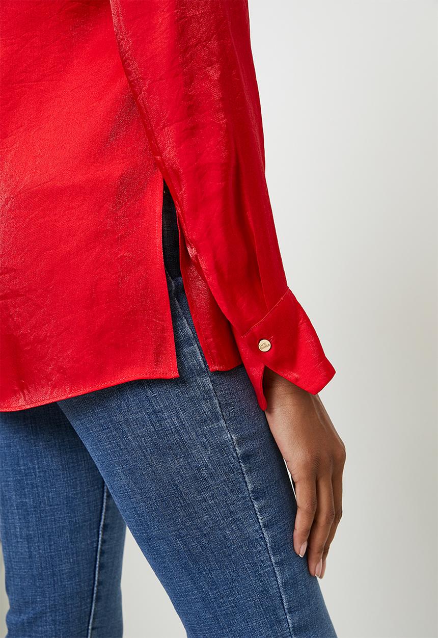 Steve Madden - Ladies kimora regular shirt  - red