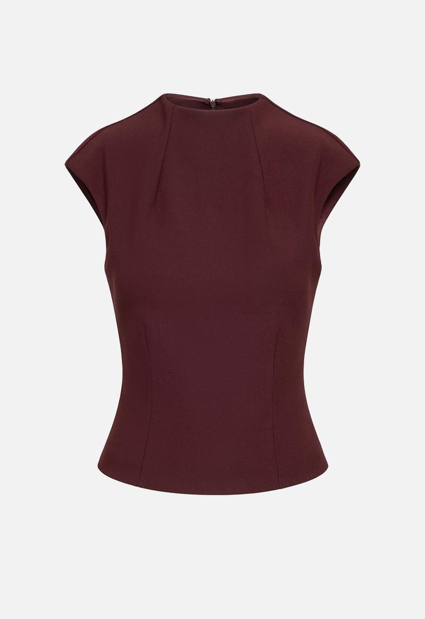 Forever New - Florence extended shoulder top in berry set