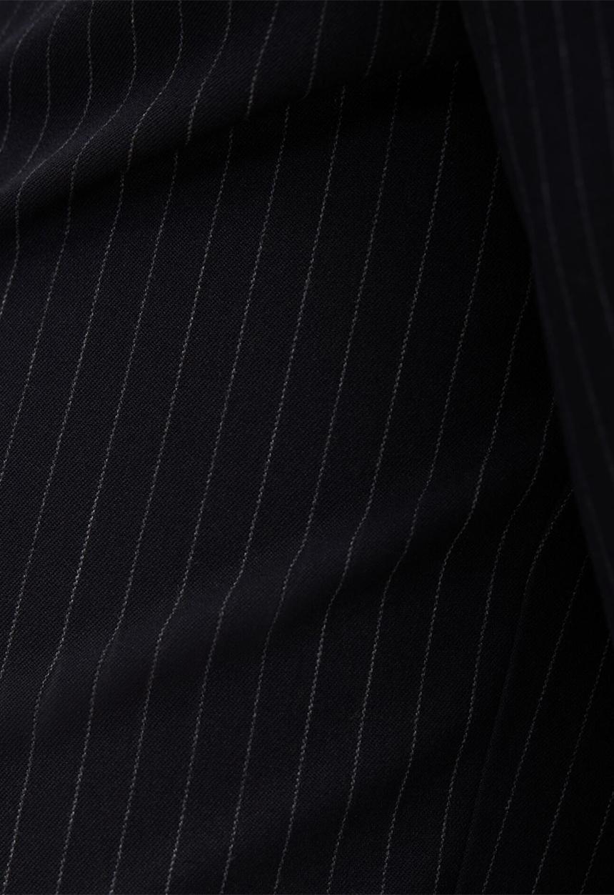 Forever New - Paloma pinstripe wide leg pants in navy 