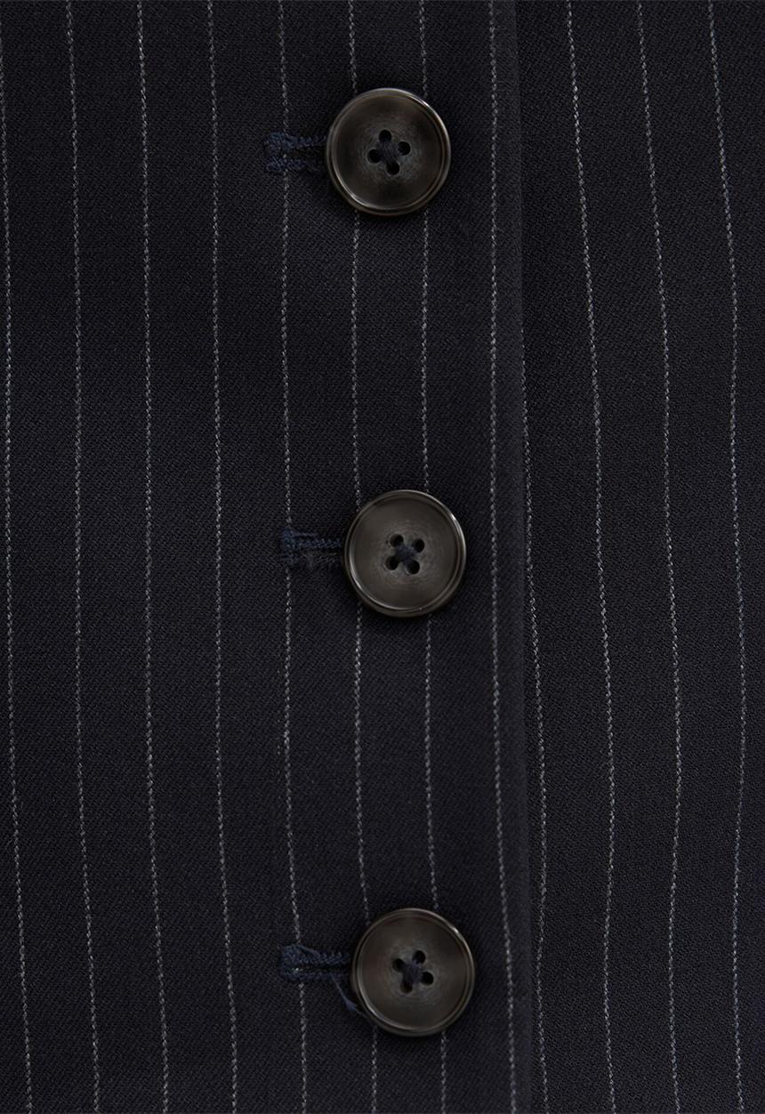 Forever New - Paloma pinstripe waistcoat in navy