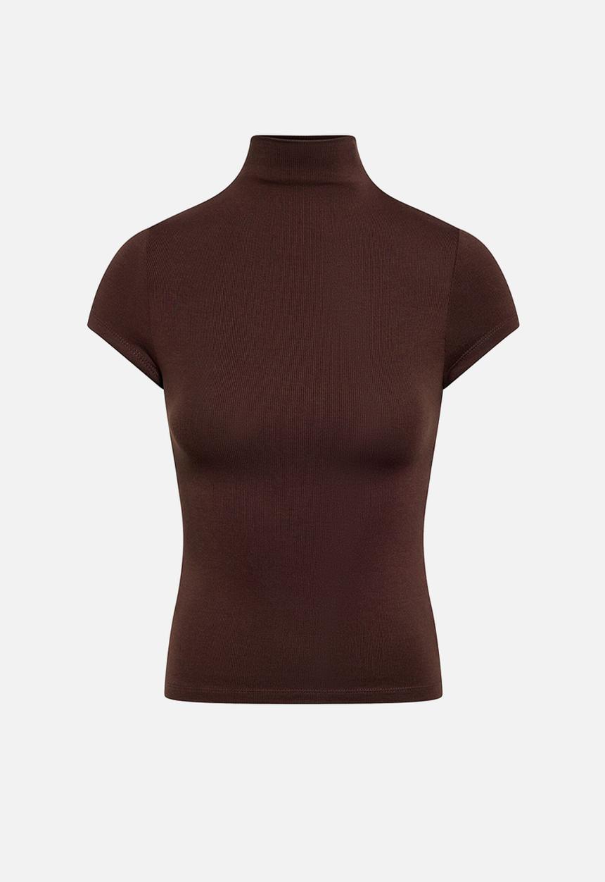 Forever New - Ruby grown on neck baby T-shirt in chocolate