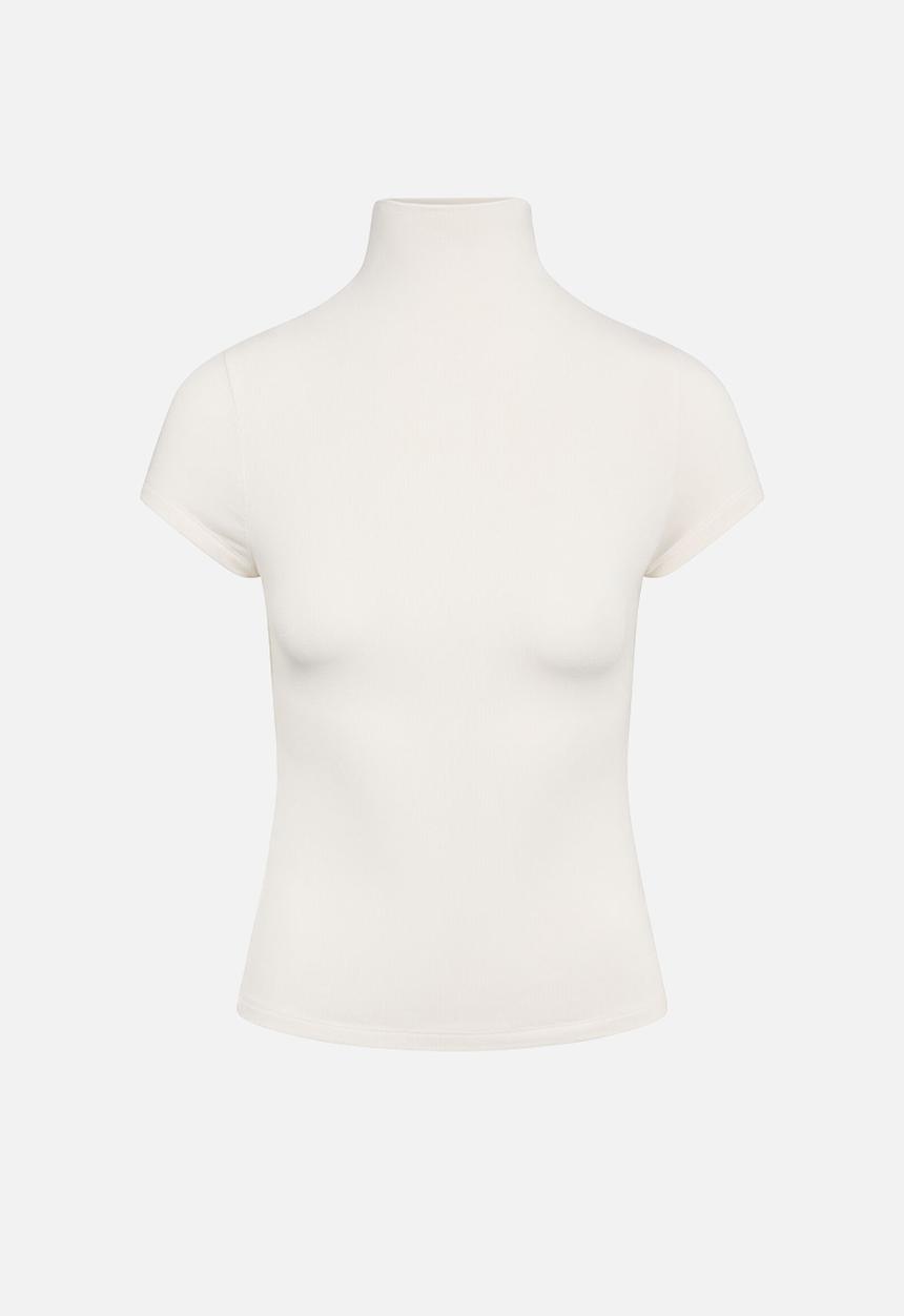 Forever New - Ruby grown on neck baby T-shirt in porcelain