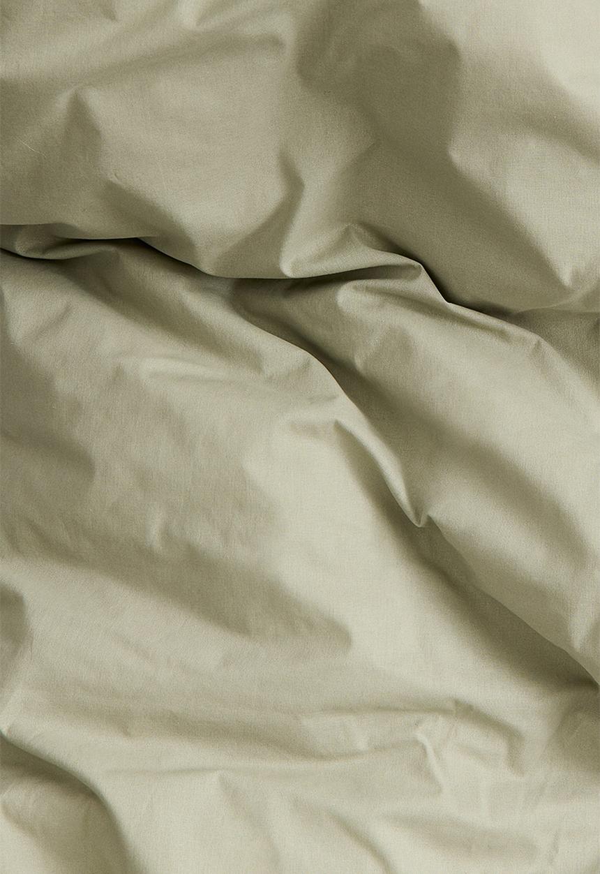 H&M - Cotton double/king duvet cover set - green