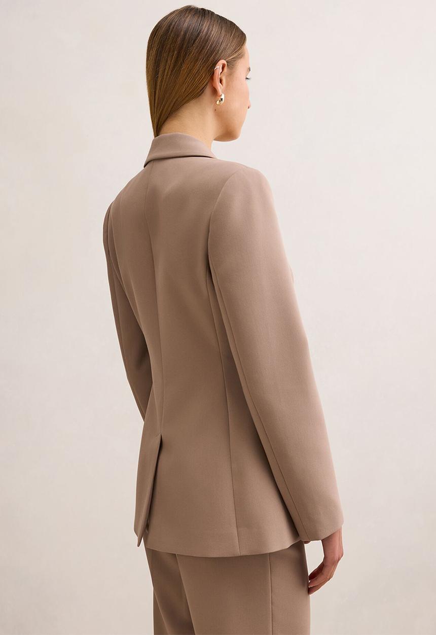 Forever New - Erin asymmetrical blazer in oak